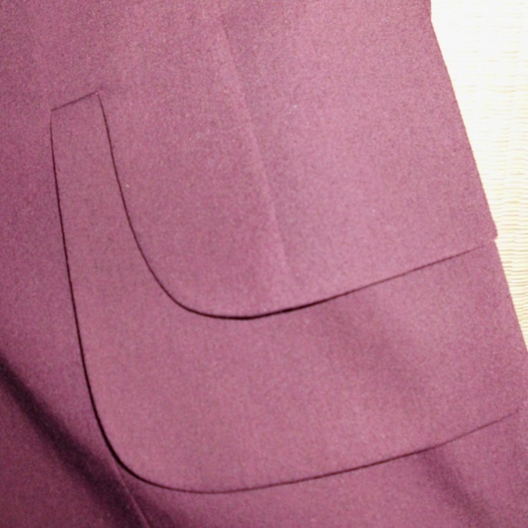 Carole Little cranberry business suit jacket - Picture 4 of 8